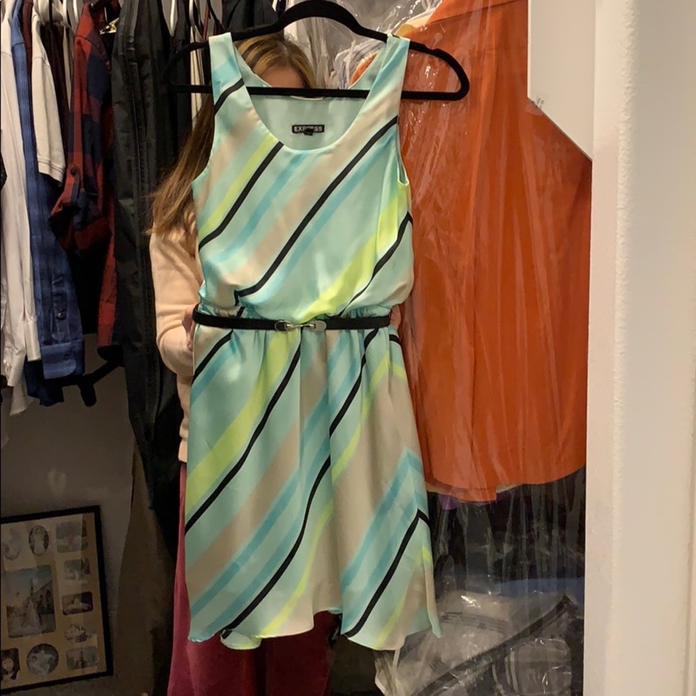 Satin sleeveless dress